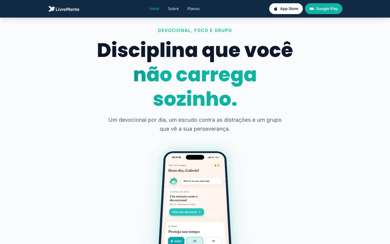 LivreMente: Desktop
